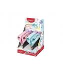 Maped Sensoft Tijera Escolar Punta Redonda 13cm - Hojas de Acero Inoxidable - Mango de Plastico Simetrico - Colores Pastel Surti