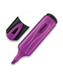 Maped Peps Classic Marcador Fluorescente - Punta Biselada - Trazo de 1 a 5mm - Ideal para Subrayar y Resaltar - Color Violeta