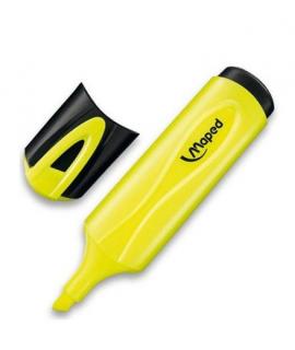 Maped Peps Classic Marcador Fluorescente - Punta Biselada - Trazo de 1 a 5mm - Ideal para Subrayar y Resaltar - Color Amarillo