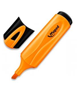 Maped Peps Classic Marcador Fluorescente - Punta Biselada - Trazo de 1 a 5mm - Ideal para Subrayar y Resaltar - Color Naranja