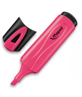 Maped Peps Classic Marcador Fluorescente - Punta Biselada - Trazo de 1 a 5mm - Ideal para Subrayar y Resaltar - Color Rosa