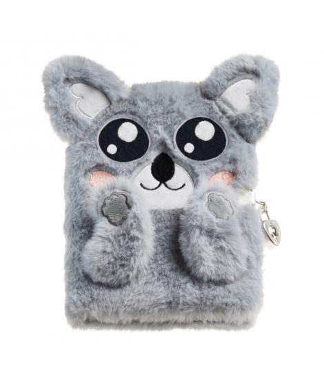 Miquel Rius Back2Fun Diario Secreto Peluche Koala - 80 Hojas Rayadas de Papel 80gr - Cierre con Llave