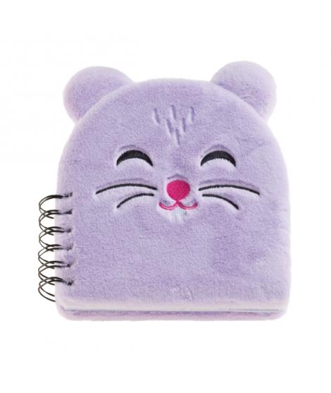 Miquel Rius Back2Fun Cuaderno Peluche Hamster - 160 Hojas Rayadas de Papel 80 g/m2 - Guardas Estampadas y Primera Pagina con Por