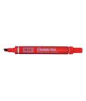 Pentel Pen N60 Rotulador Permanente - Punta Biselada Resistente y Duradera - Resistente a Agua y Luz - Color Rojo