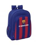 Safta F.C. Barcelona Mochila Infantil - Adaptable a Carro - Asa de Mano - 32x38x12cm - Color Rojo y Azul
