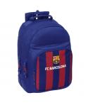 Safta F.C. Barcelona Mochila - Adaptable a Carro - 2 Compartimentos - Asa de Mano - 32x42x15cm - Color Rojo y Azul
