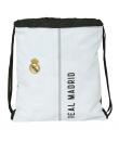 Safta Real Madrid 1ª Equipacion 24/25 Mochila de Tiras - 35x40x1cm - Color Blanco/Negro