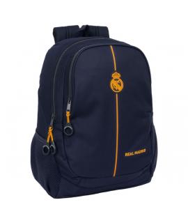 Safta Real Madrid 2ª Equipacion 24/25 Mochila - Adaptable a Carro - Asa de Mano - 32x44x16cm - Color Azul Marino