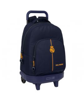 Safta Real Madrid 2ª Equipacion 24/25 Mochila con Carro Integrado - Extraible para Facilitar su Limpieza - Base Reforzada - Asa 