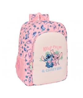 Safta Stitch Beach Mochila - Adaptable a Carro - Asa de Mano - 33x42x14cm - Color Rosa