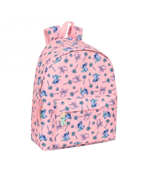 Safta Stitch Beach Mochila - Asa de Mano - 33x42x15cm - Color Rosa