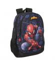 Safta Spider-Man Attack Mochila - Adaptable a Carro - Asa de Mano - 32x44x16cm - Color Negro