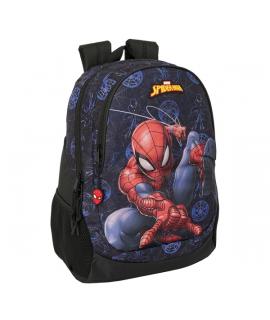 Safta Spider-Man Attack Mochila - Adaptable a Carro - Asa de Mano - 32x44x16cm - Color Negro
