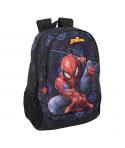 Safta Spider-Man Attack Mochila - Adaptable a Carro - Asa de Mano - 32x44x16cm - Color Negro