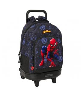 Safta Spider-Man Attack Mochila con Carro Integrado - Extraible para Facilitar su Limpieza - Base Reforzada - Asa Extraible - 33