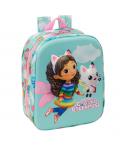 Safta Gabby'S Dollhouse Mochila Guarderia 3D - Asa de Mano - Compartimento Principal con Cremallera - 22x27x10cm - Color Azul Cl