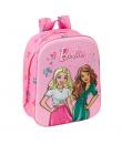 Safta Barbie Mochila Guarderia 3D - Asa de Mano - Compartimento Principal con Cremallera - 22x27x10cm - Color Rosa