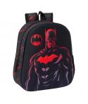 Safta Batman Mochila 3D - Asa de Mano - Portabotellas Lateral - 27x33x10cm - Color Negro