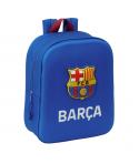 Safta F.C. Barcelona Mochila Guarderia 3D - Asa de Mano - Compartimento Principal con Cremallera - 22x27x10cm - Color Azul