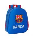 Safta F.C. Barcelona Mochila 3D - Asa de Mano - Portabotellas Lateral - 27x33x10cm - Color Azul