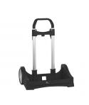 Safta Evolution Carro Portamochilas- Sujecion Universal - Ruedas de 14cm Antivibracion - Aluminio/PP - 40x85x28cm - Color Negro
