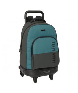 Safta Urban Style Mochila con Carro Integrado - Extraible para Facilitar su Limpieza - Base Reforzada - Asa Extraible - 33x45x22