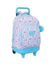 Safta Blackfit8 Cool Mochila con Carro Integrado - Extraible para Facilitar su Limpieza - Base Reforzada - Asa Extraible - 33x45