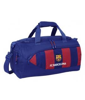 Safta F.C. Barcelona Bolsa Deporte - Bandolera Ajustable - Asa de Mano - Fondo Semirigido Extraible - 50x25x25cm - Tacos Protect