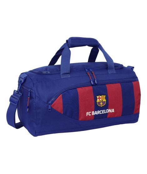 Safta F.C. Barcelona Bolsa Deporte - Bandolera Ajustable - Asa de Mano - Fondo Semirigido Extraible - 50x25x25cm - Tacos Protect