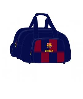 Safta F.C. Barcelona Bolsa Deporte - Bandolera Ajustable - Asa de Mano - Fondo Semirigido Extraible - 40x24x23cm - Tacos Protect