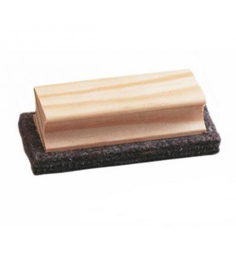 Faibo Borrador para Pizarra de Tiza - Fabricado en Fieltro - Con Empuñadura de Madera
