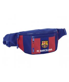 Safta F.C. Barcelona Bolsa de Cintura - 2 Compartimentos - Ajustable - 23x12x9cm - Color Rojo y Azul