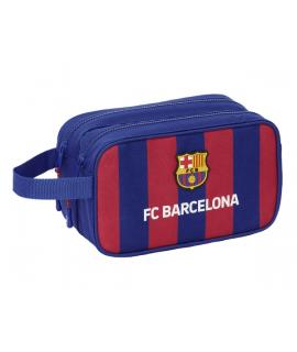 Safta F.C. Barcelona Neceser - 1 Asa de Mano - 2 Compartimentos - 26x15x12.5cm - Color Rojo y Azul