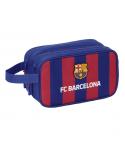 Safta F.C. Barcelona Neceser - 1 Asa de Mano - 2 Compartimentos - 26x15x12.5cm - Color Rojo y Azul