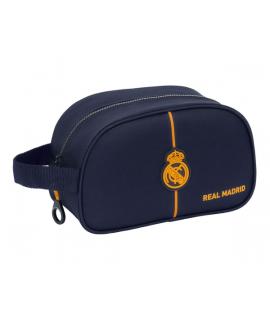 Safta Real Madrid 2ª Equipacion 24/25 Neceser - 1 Compartimento - Asa de Mano - 26x15x12cm - Color Azul Marino