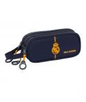 Safta Real Madrid 2ª Equipacion 24/25 Estuche Portatodo - 3 Compartimentos - Asa de Mano - 21x8.5x7cm - Color Azul Marino
