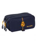 Safta Real Madrid 2ª Equipacion 24/25 Estuche Portatodo - 3 Compartimentos - 21.5x10x8cm - Color Azul Marino