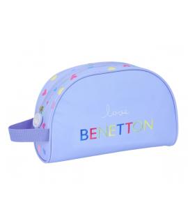 Safta Benetton Neceser - 1 Compartimento - Asa de Mano - 28x18x10cm - Color Lila
