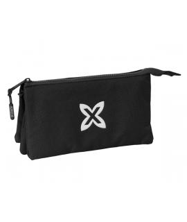 Safta Munich Basicos Estuche Portatodo - 3 Compartimentos - 22x12x3cm - Color Negro