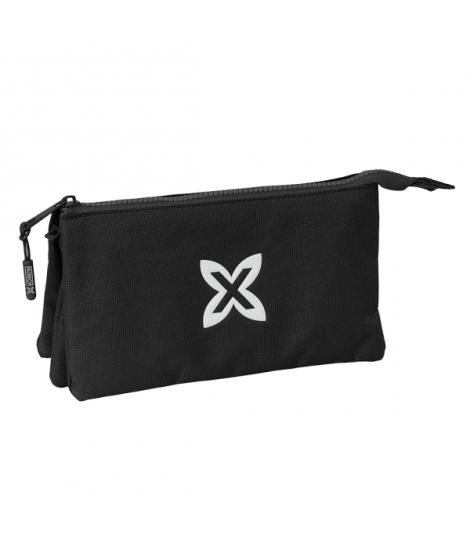 Safta Munich Basicos Estuche Portatodo - 3 Compartimentos - 22x12x3cm - Color Negro