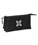 Safta Munich Basicos Estuche Portatodo - 3 Compartimentos - 22x12x3cm - Color Negro