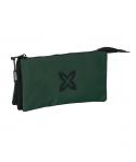 Safta Munich Basicos Estuche Portatodo - 3 Compartimentos - 22x12x3cm - Color Verde