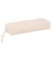 Safta Estuche Portatodo de 22cm - 1 Compartimento - Rectangular - Goma Elastica Trasera - 22x4x7cm - Color Beige