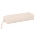 Safta Estuche Portatodo de 22cm - 1 Compartimento - Rectangular - Goma Elastica Trasera - 22x4x7cm - Color Beige