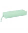 Safta Estuche Portatodo de 22cm - 1 Compartimento - Rectangular - Goma Elastica Trasera - 22x4x7cm - Color Verde Pastel