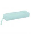 Safta Estuche Portatodo de 22cm - 1 Compartimento - Rectangular - Goma Elastica Trasera - 22x4x7cm - Color Azul Claro