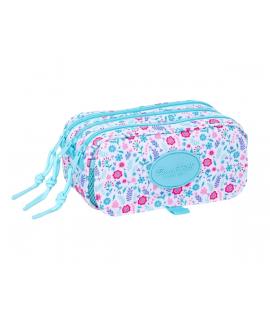 Safta Blackfit8 Cool Estuche Portatodo - 3 Compartimentos - 21.5x10x8cm - Color Azul Claro