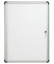 Bi-Office Vitrina para Anuncios o Carteles - Puerta Abatible con Cerradura - Tamaño 35.7 x 49cm - Superficie de Acero Lacado Mag