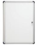 Bi-Office Vitrina para Anuncios o Carteles - Puerta Abatible con Cerradura - Tamaño 35.7 x 49cm - Superficie de Acero Lacado Mag