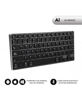 Subblim Teclado Ultrafino Advance Compact - Acabado de Aluminio - Diseño Ultrafino 7mm - Bluetooth 3.0 - Autonomia 30 dias - Col